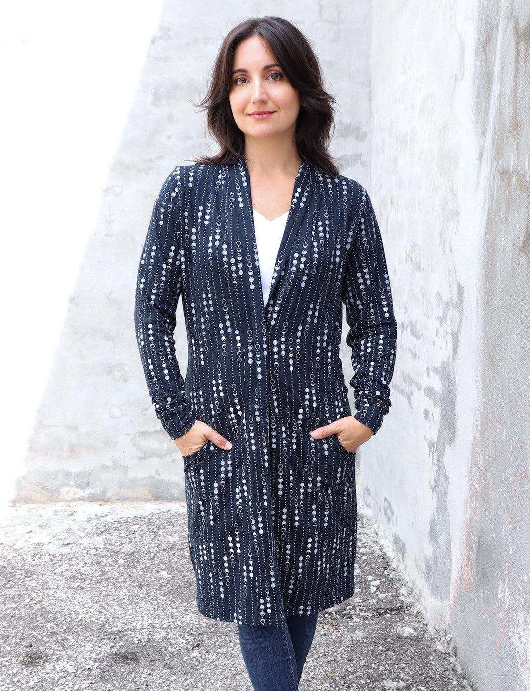 Moon Organic Cardigan - Passion Lilie