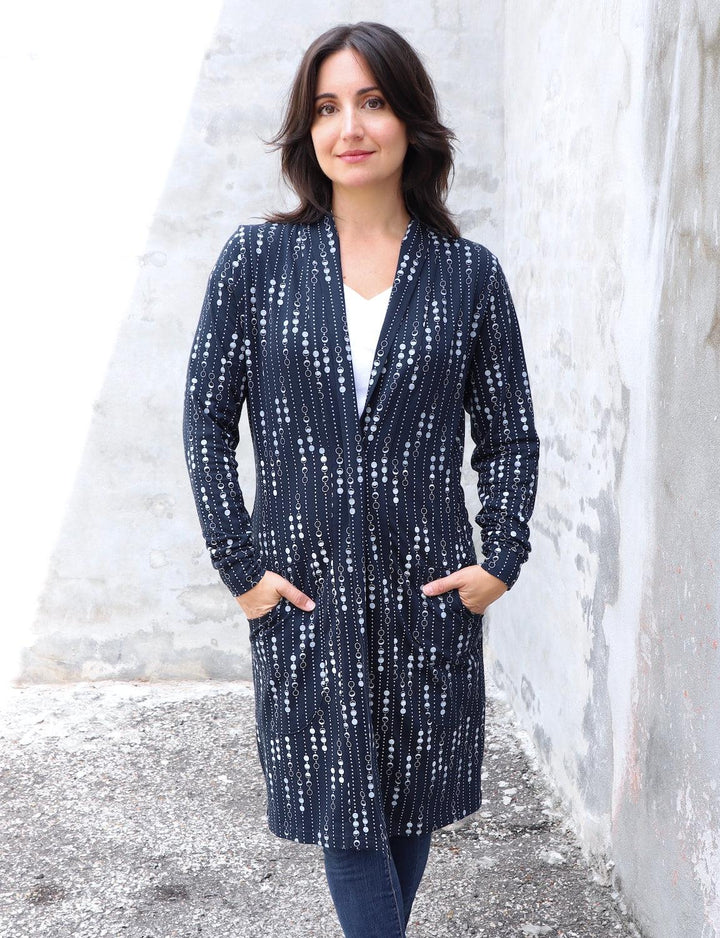 Moon Organic Cardigan - Passion Lilie