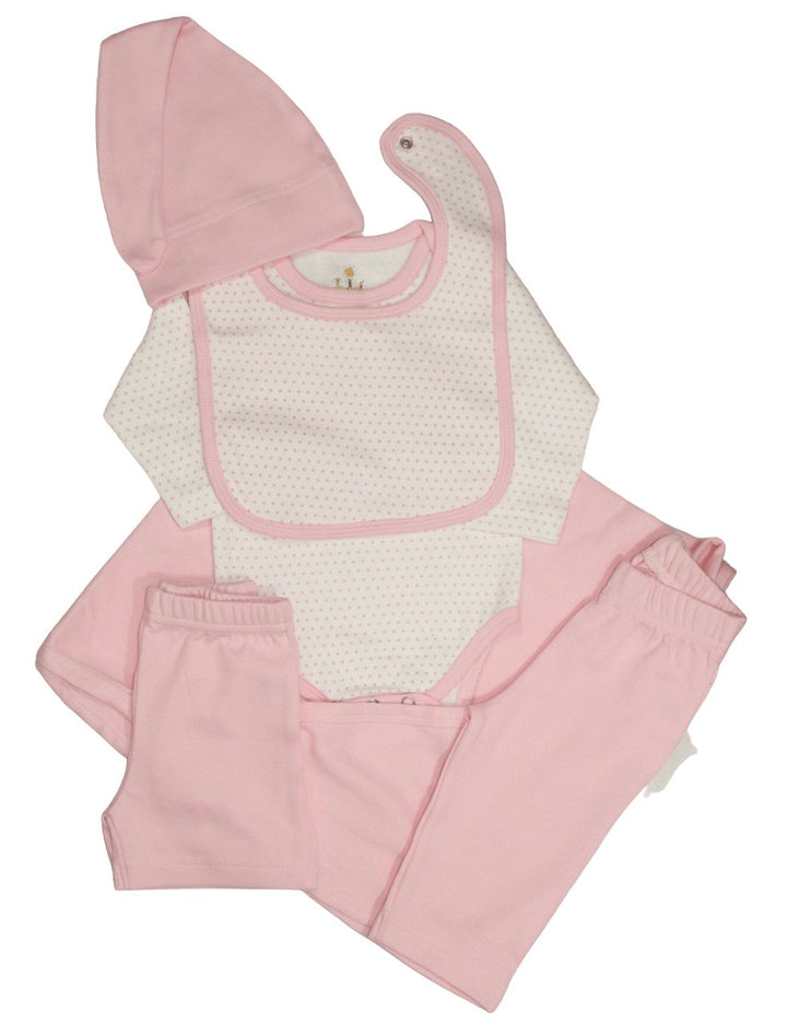 Newborn Baby Bundle: Set of 6 Items - Pink - Passion Lilie