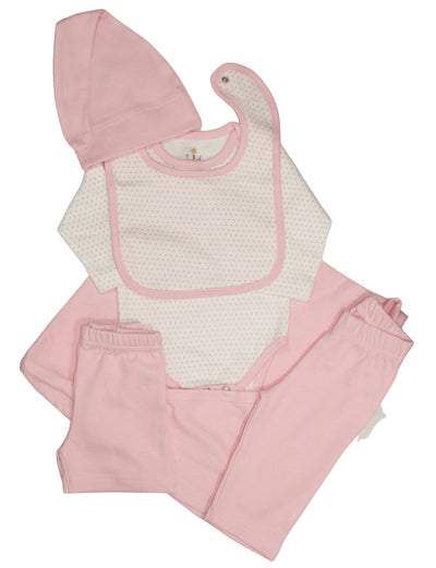 Newborn Baby Bundle: Set of 6 Items - Pink - Passion Lilie