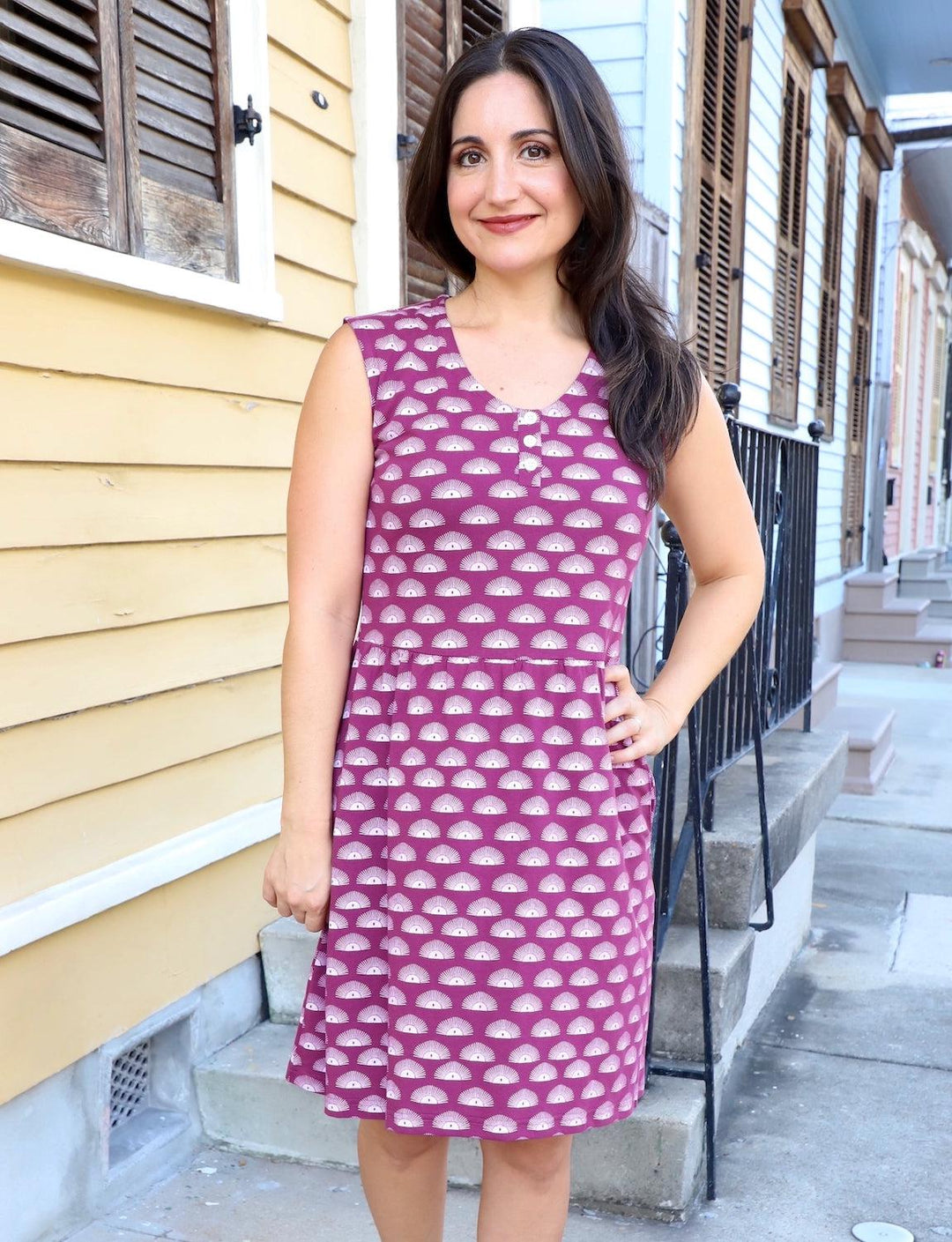 Radiance Organic Dress - Passion Lilie