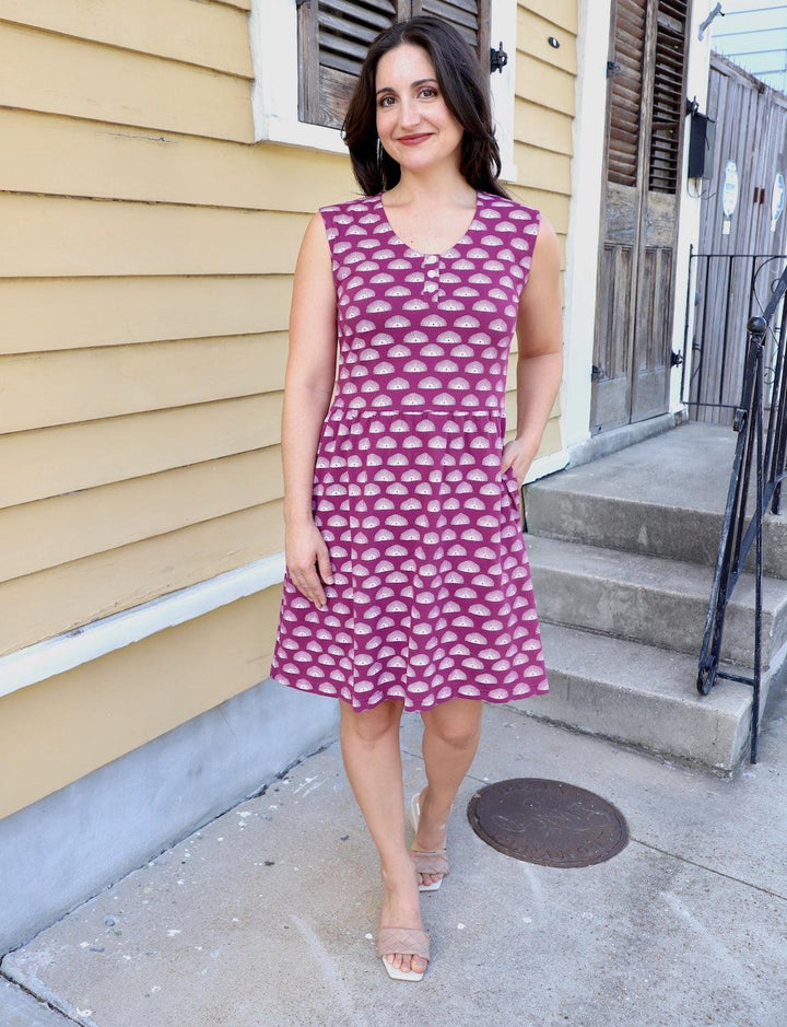 Radiance Organic Dress - Passion Lilie
