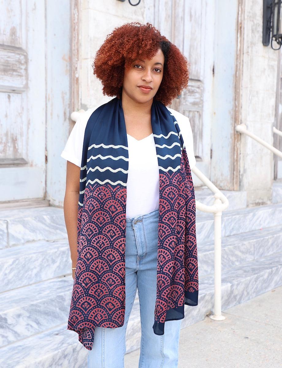 Raina Modal Scarf - Passion Lilie