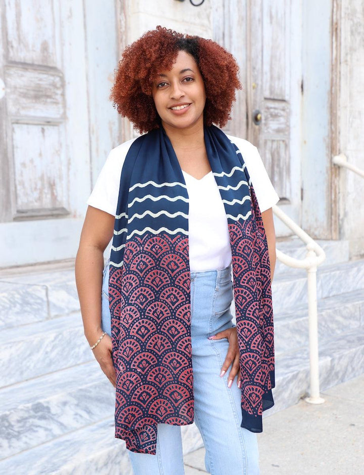 Raina Modal Scarf - Passion Lilie