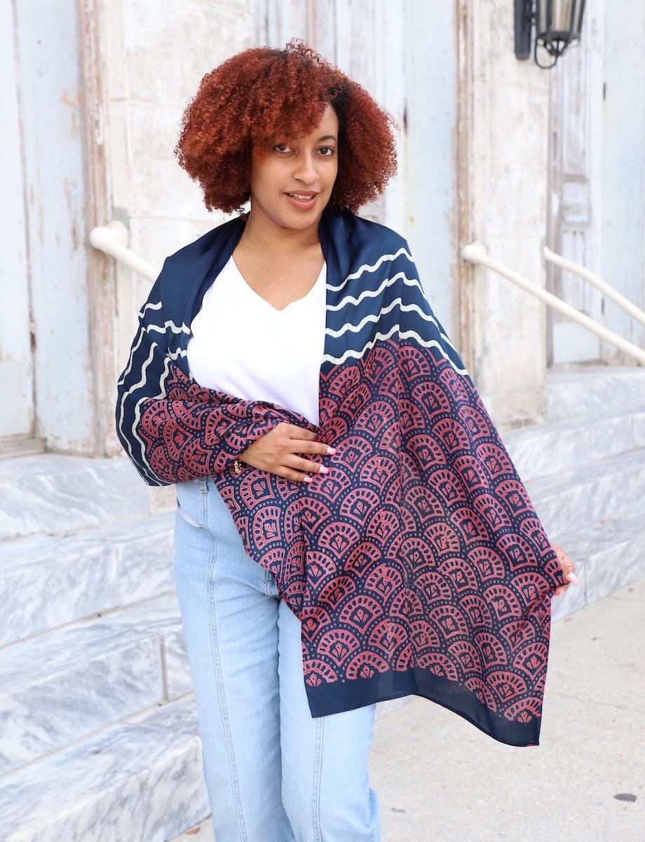 Raina Modal Scarf - Passion Lilie