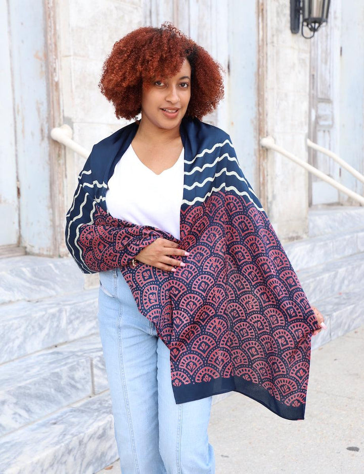 Raina Modal Scarf - Passion Lilie