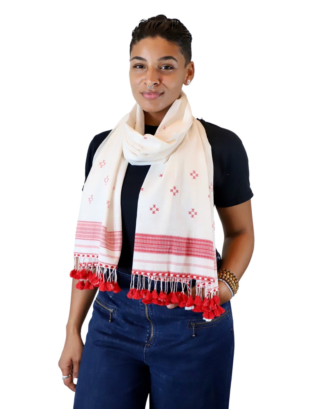 Red Kutch Scarf - Passion Lilie