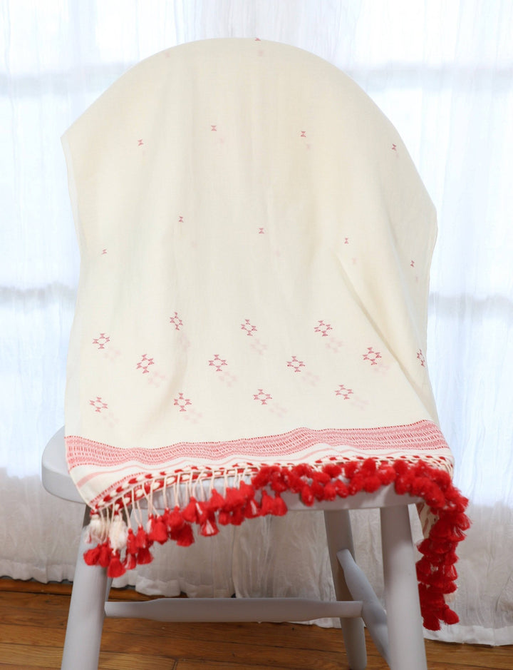 Red Kutch Scarf - Passion Lilie