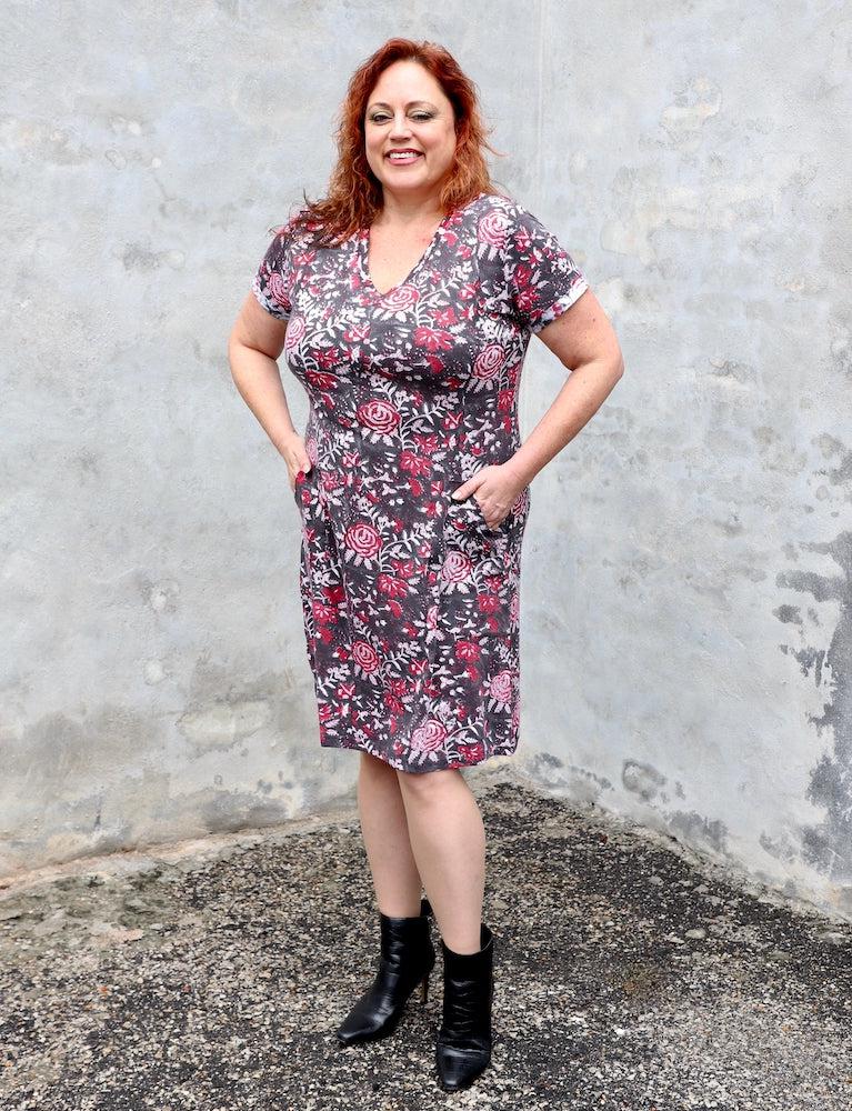 Rosa Organic Dress - Passion Lilie