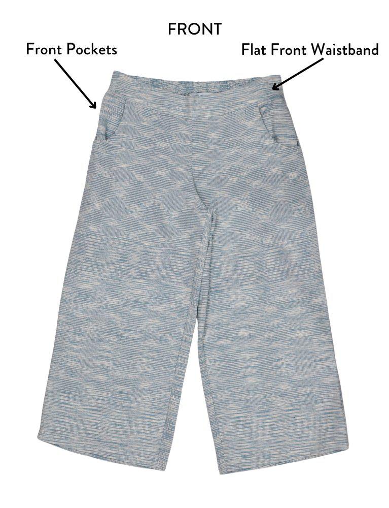 Serene Blue Organic Cotton Pants - Passion Lilie