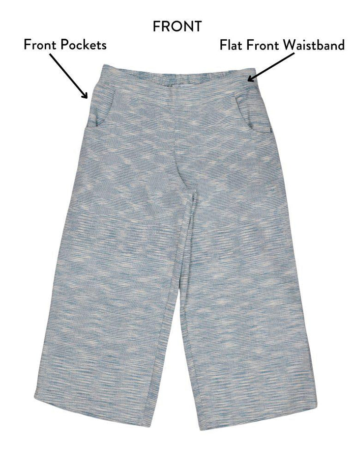Serene Blue Organic Cotton Pants - Passion Lilie