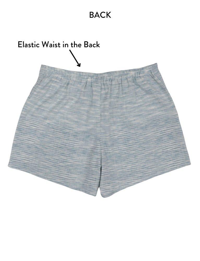 Serene Blue Organic Cotton Shorts - Passion Lilie