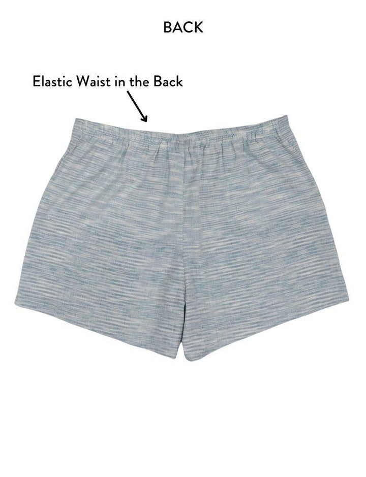 Serene Blue Organic Cotton Shorts - Passion Lilie