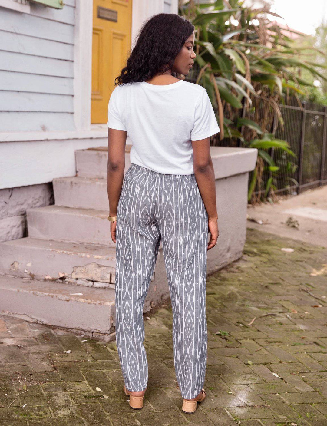 Slate Stripe Pants - Passion Lilie