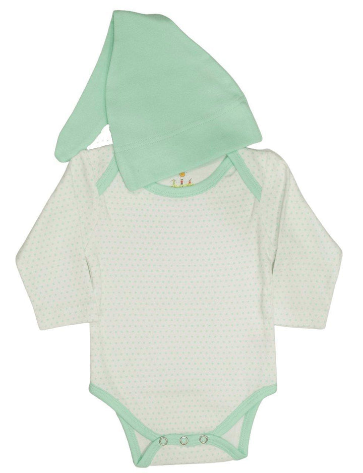 Snap Long Sleeve Body Suit &amp; Hat- Available in 4 Colors - Passion Lilie