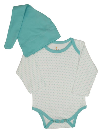 Snap Long Sleeve Body Suit & Hat- Available in 4 Colors - Passion Lilie