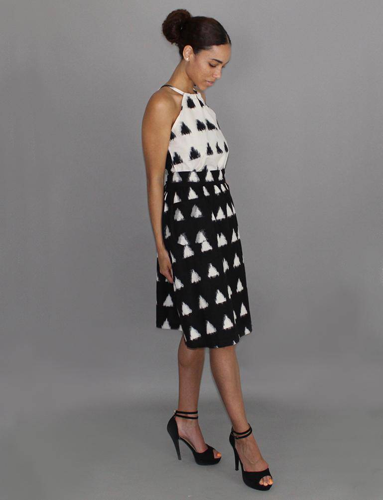 Triangles Midi Skirt - Passion Lilie