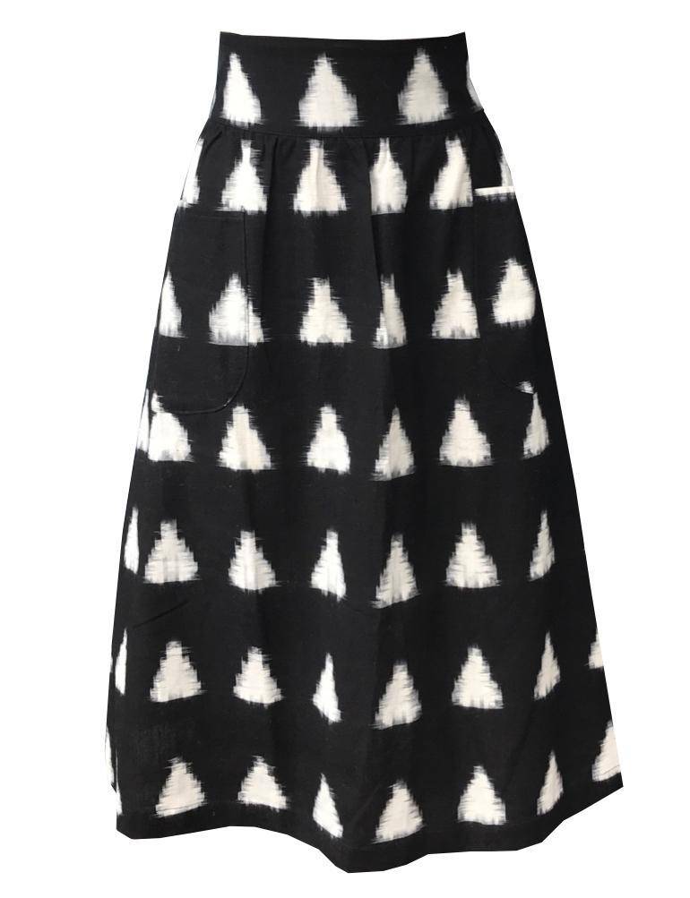 Triangles Midi Skirt - Passion Lilie