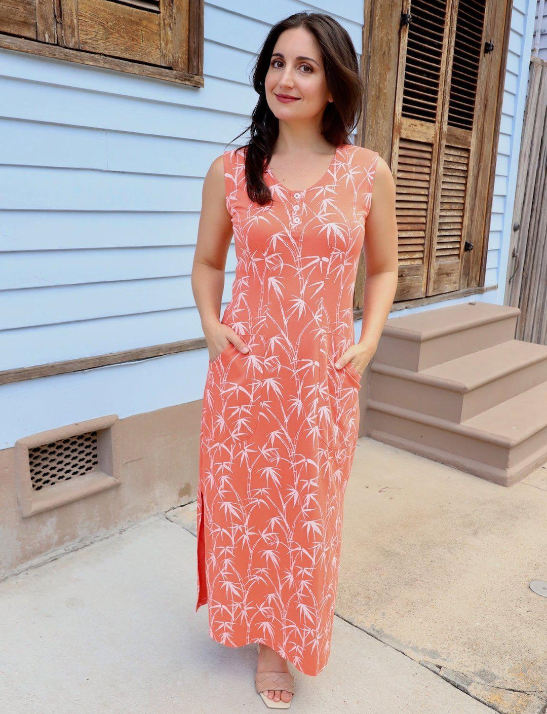 open lace back dress Tropical Dress | Organic Cotton & Fair Trade