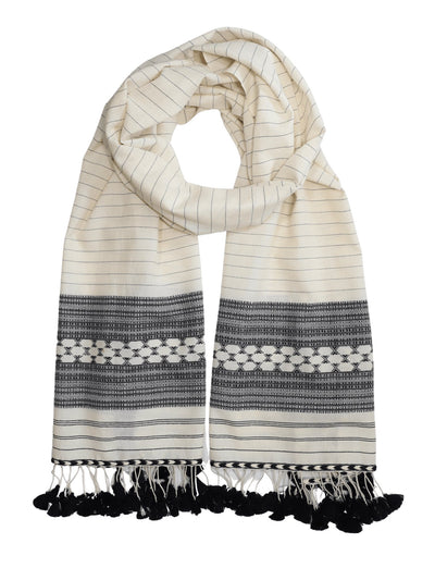 White Kutch Scarf - Passion Lilie