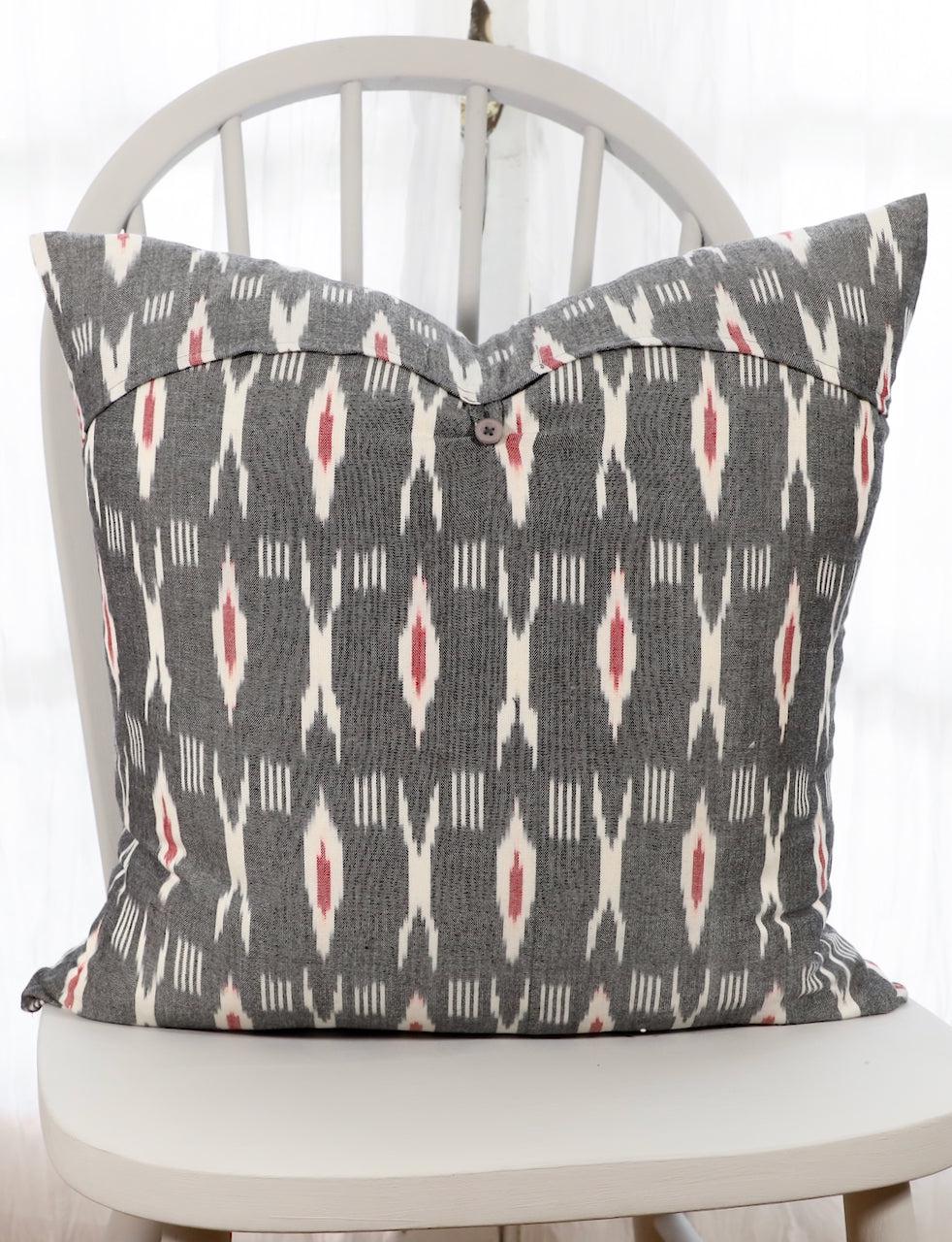 XO Grey & Red Throw Pillow Cover - Passion Lilie