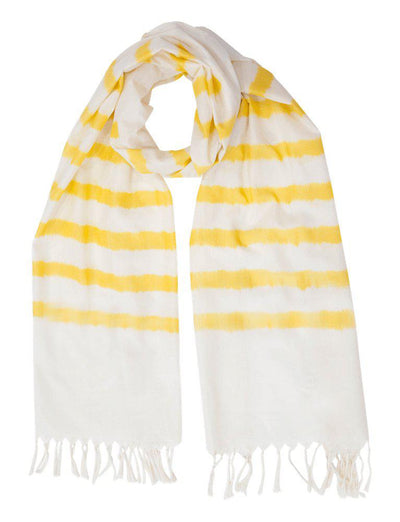Yellow Striped Scarf - Passion Lilie